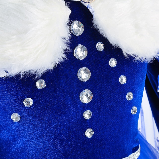 Girl Dress Theme Fairytale Elsa Frozen Princess Party Flower