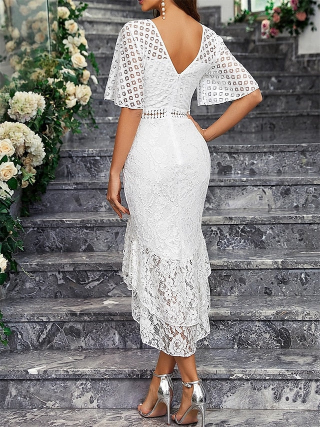 of Bride Mother Neck Party Dress Crew Elegant the Simple