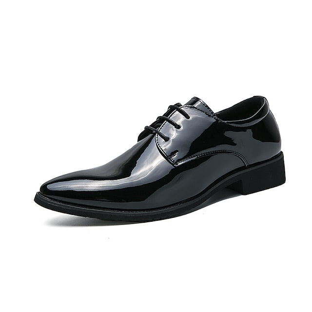 Patent Oxford Shiny Formal Shoes – Men's Leather