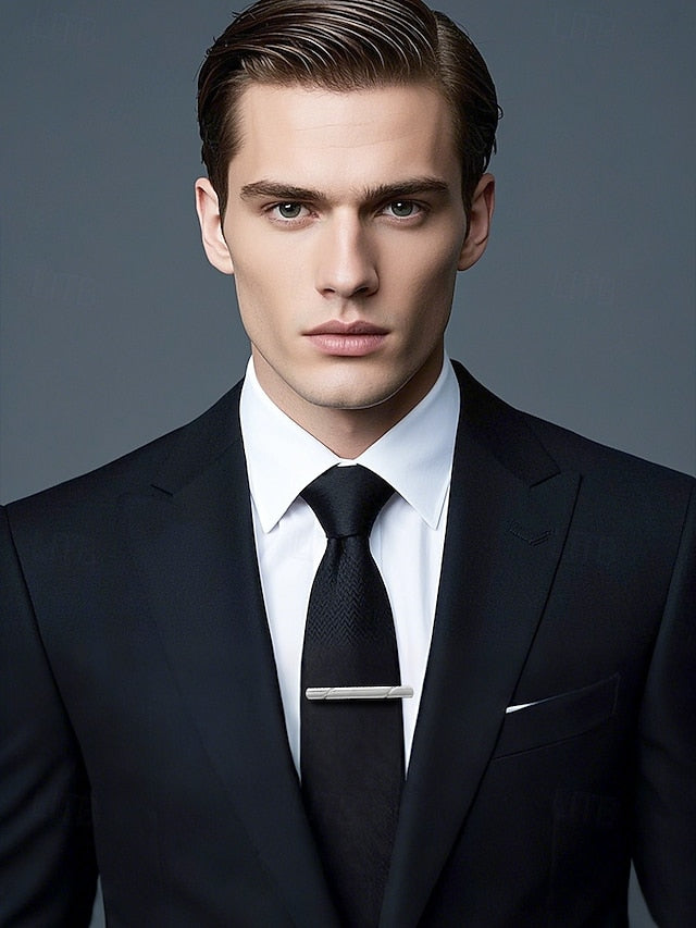 Classic Available Colors Metal Clip - 7 Men's Tie