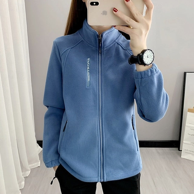 Women's Hiking Jacket Fleece Jacket Winter Coat Thermal