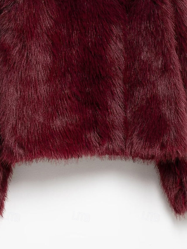 Comfortable Fur Coat Faux Women's Furs Warm Leathers