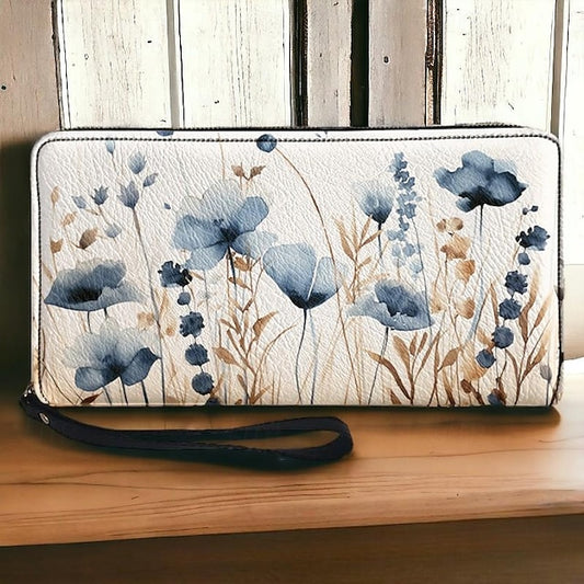 Portefeuille femme en cuir PU pour le quotidien, les courses, les vacances