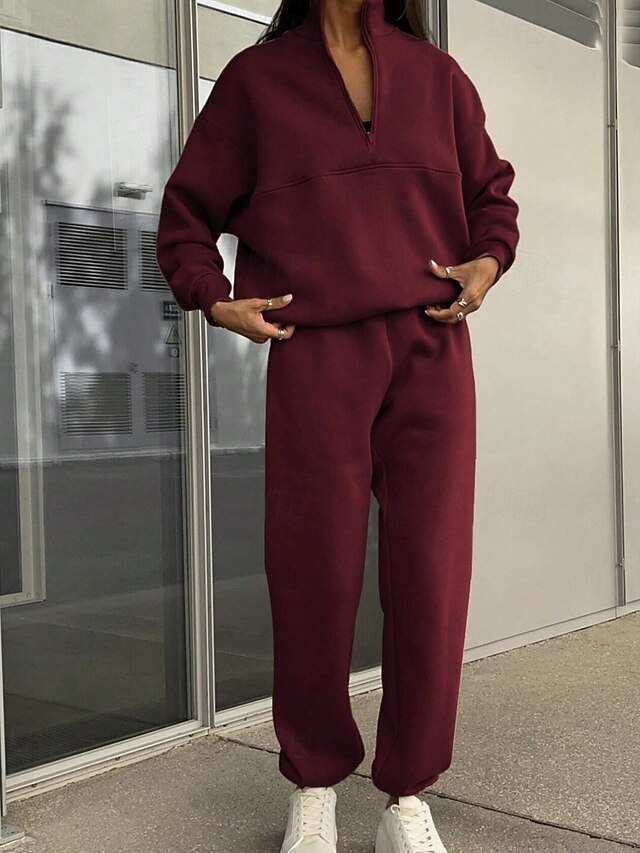 Women's Two Piece Sets Tracksuit Pants Sets Long Sleeve