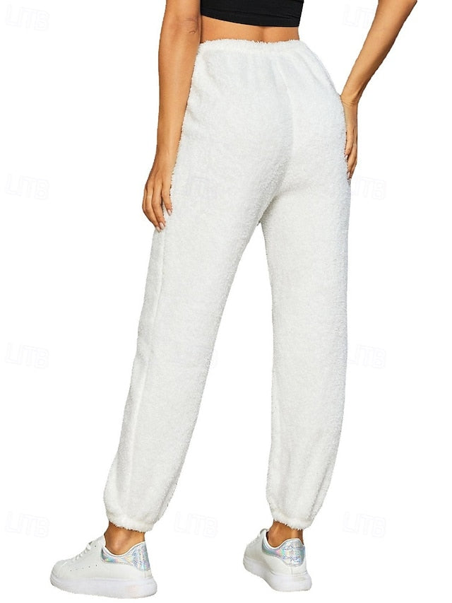 Women's Sweatpants Fleece Pants Chinos Vacation Vintage