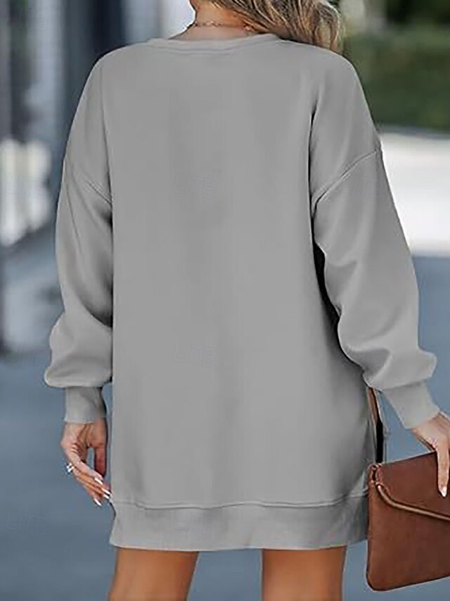 Women's Mini Dress Hoodie Dress Elegant Fashion Modern