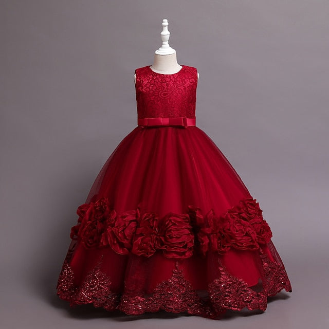 Girls' A Party Plain Kids Dress Line Little Floral