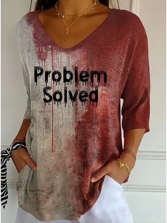 Women's Blouse Linen Like Breathable Lightweight Problem