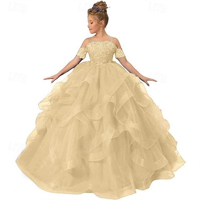 Princess Girl Girls' Flower Kid's Dress