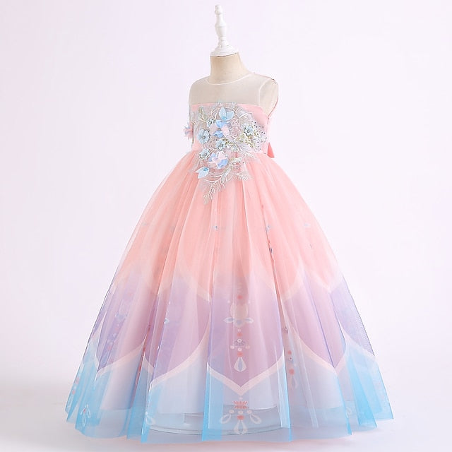 Girls' Party Kids Flower Dress Girl