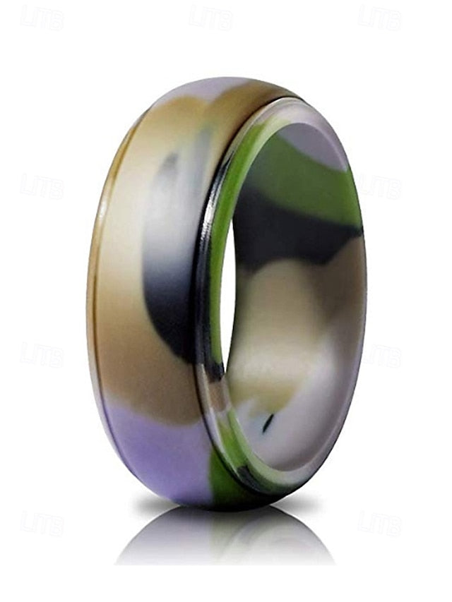 Durable Ring for Matte Silicone Men Black Comfortable –