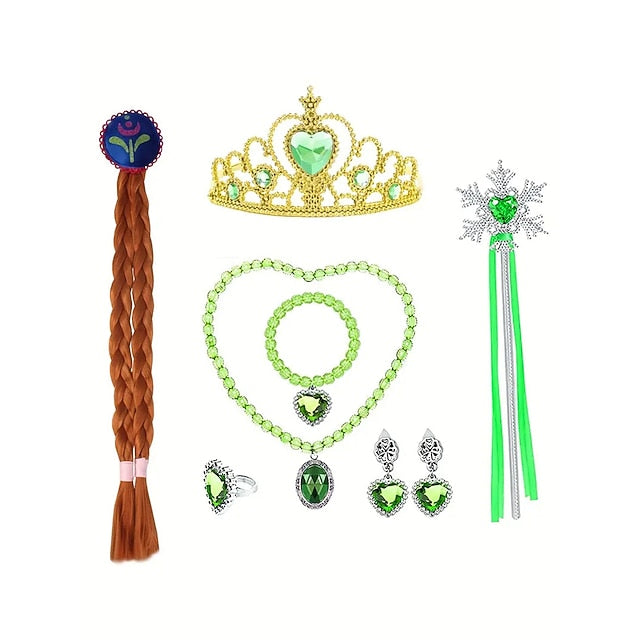 Theme Flower Frozen Anna Dress Girl Fairytale Party Princess