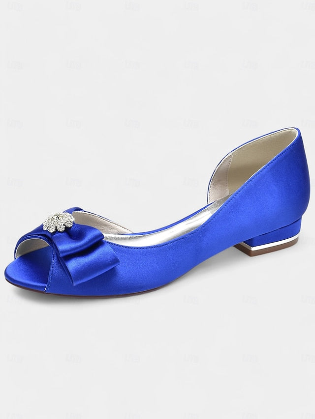 with in sparkling flats luxurious a satin Elegant crafted