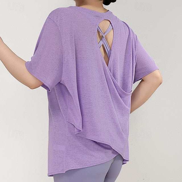 Women's Sports shirts pilates top Sports Top Skin Friendly