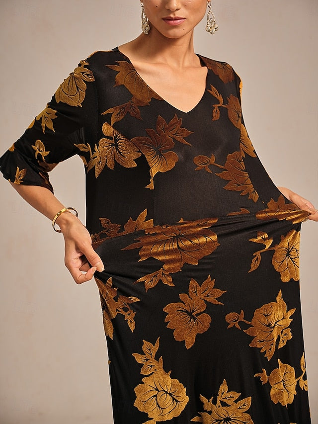 Women's Midi Dress A Line Dress Elegant Birthday Cocktail