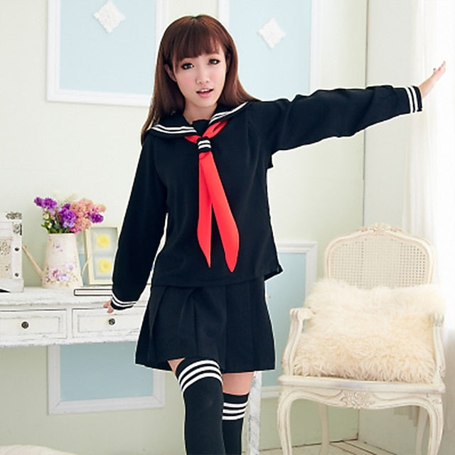 Women's Student / School Uniform Schoolgirls Cosplay