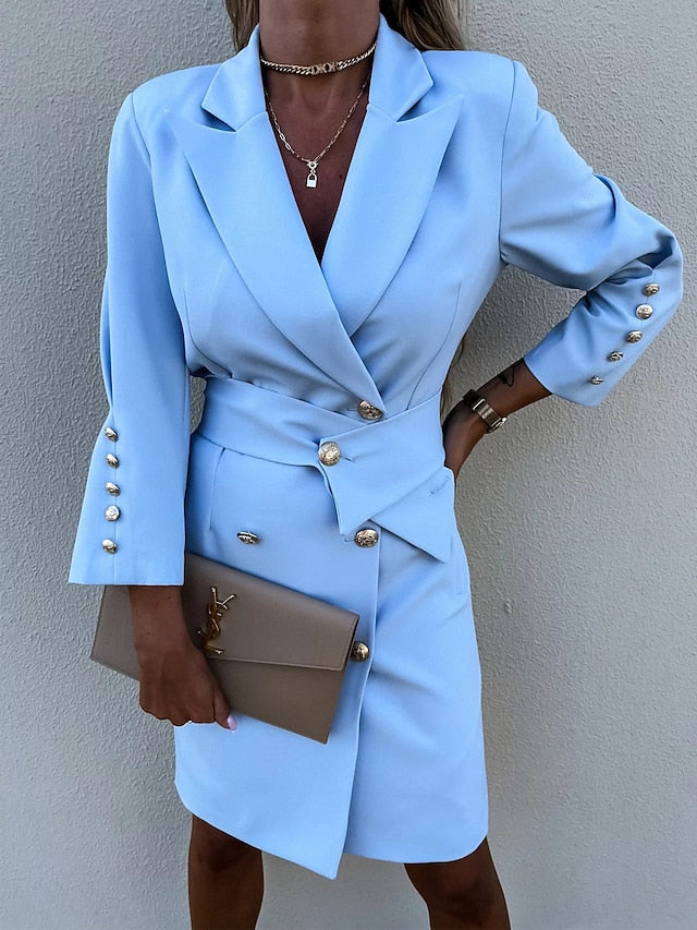 Women's Work Dress Blazer Dress Sheath Dress Fashion Office