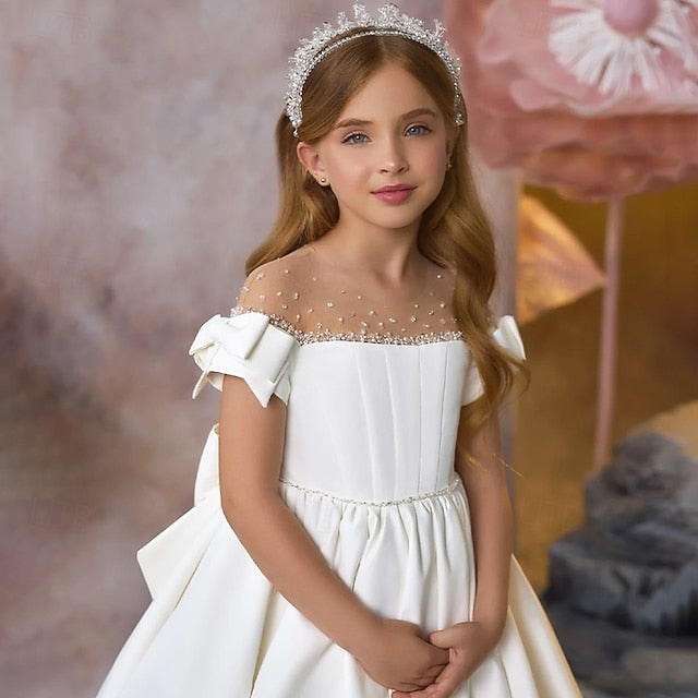 Communion Party Dress Girl First Girls' Flower