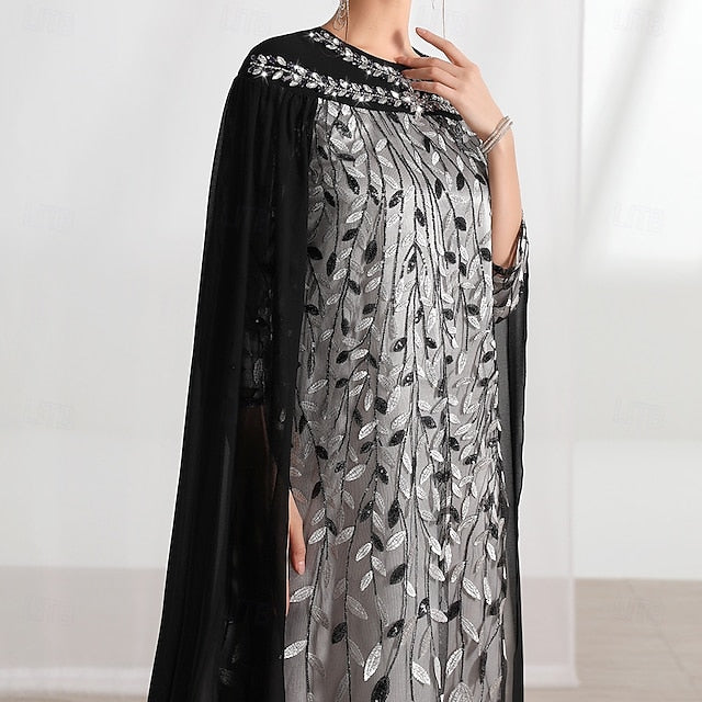 Crew Bride A-Line Cape Mother Dress the Elegant Neck of