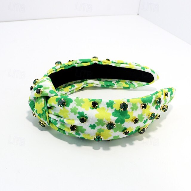 St. Patrick's Day Knotted Headbands for Women, Beaded