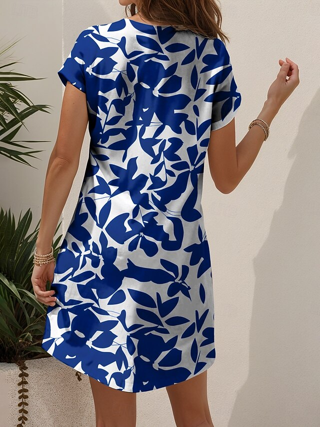 Women's Midi Dress T Shirt Dress Tee Dress Sundress A Line