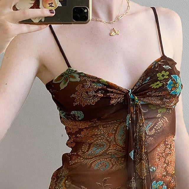 Women's Boho Shirt Blouse Print Flower Modern Boho