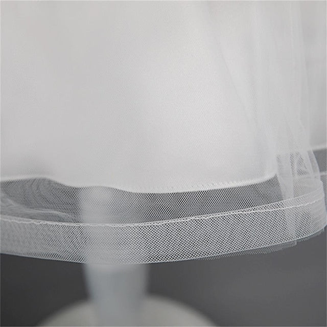 Dress Sleeveless Girls' Solid Color Party Toddler