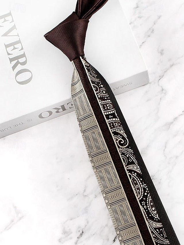 Men's Classic Necktie with Pattern Polyester