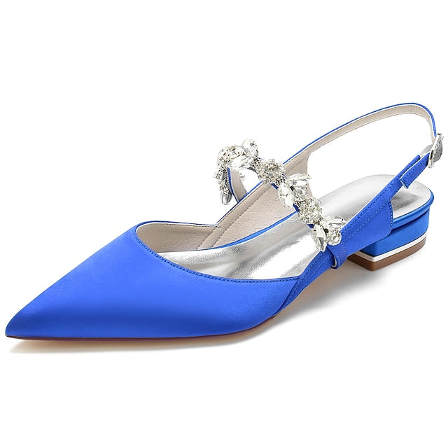 Wedding Bridal Shoes Women's Heel Flat Crystal