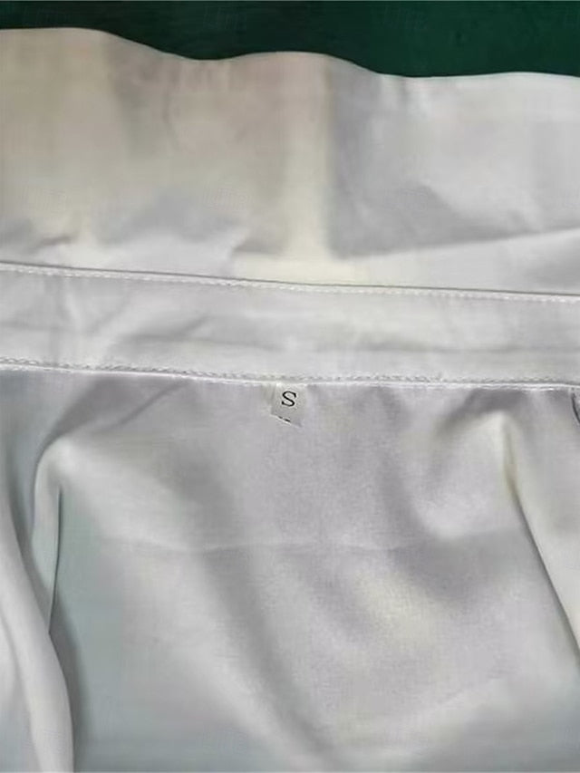 Women's Shirt Blouse Ruffle Solid Color Elegant Business