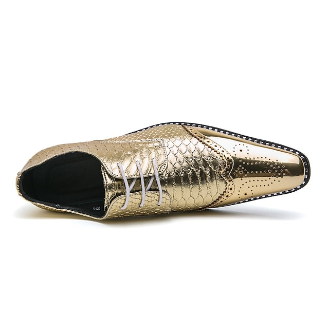 Oxford Men's Faux Gold Metallic – Shiny Shoes