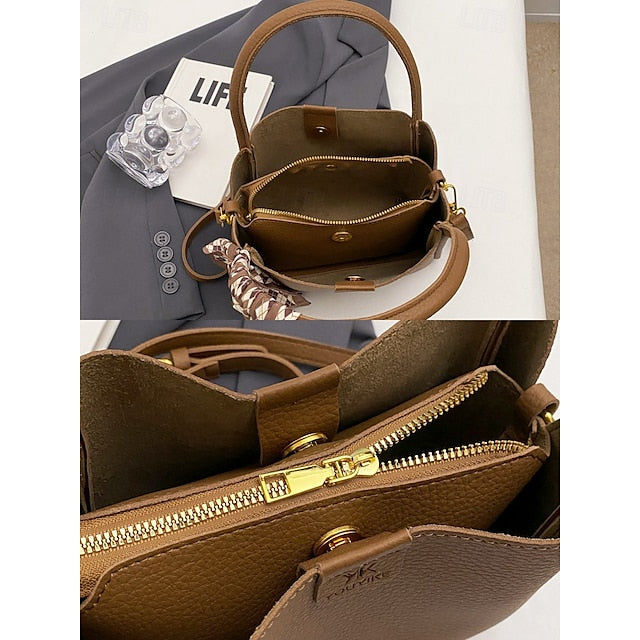 Handbag Bag Bags Shoulder Crossbody Women's Bucket PU