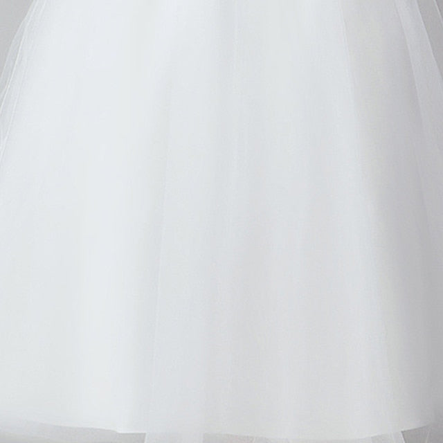 Girls' Flower Color Girl Solid Dress Party Kids