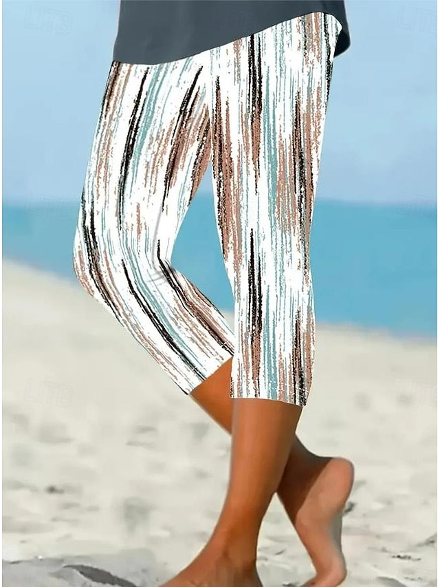 Women's Leggings Capri Pants High Elasticity Vacation