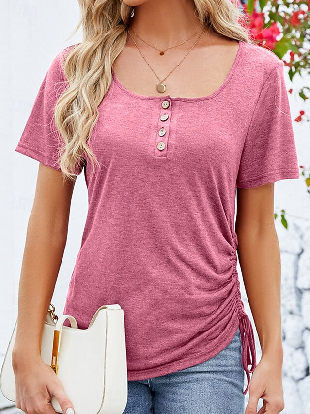 Women's Tank Top Basic Solid Color Asymmetrical Short