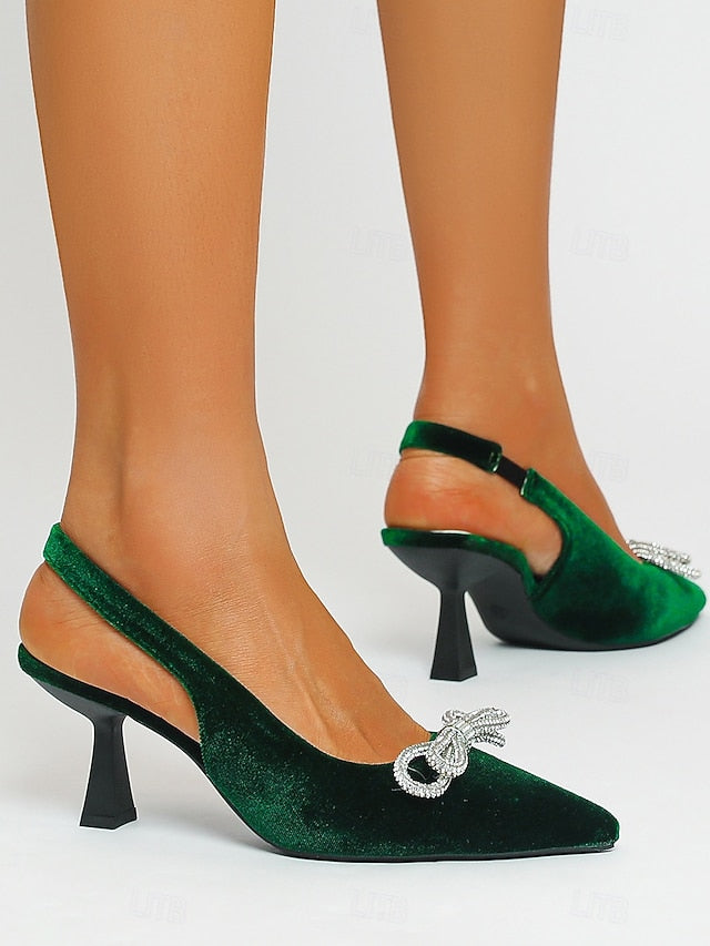 Velvet Toe – Women's Cocktail Pointed Heels Slingback