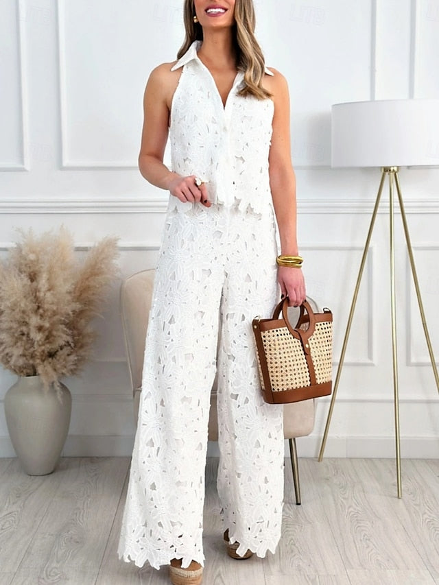Women's 2 Pieces Fashion Streetwear Daily Camis Pants Sets