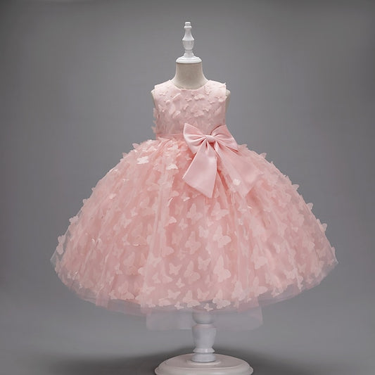 Girls' Dress Butterfly Party Flower Girl Kids