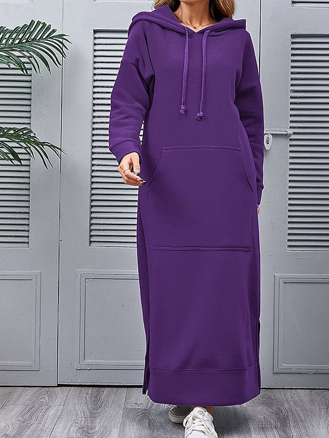 Women's Midi Dress Hoodie Dress Fashion Modern Daily Office