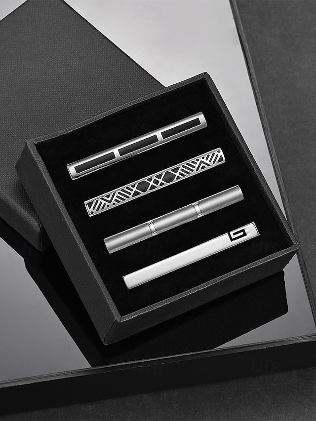 - Men's Tie Slim Metal Clip