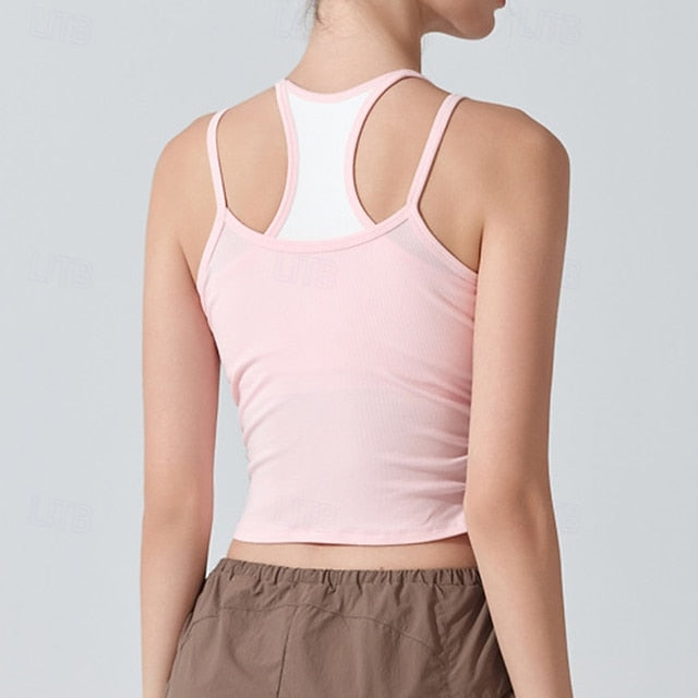 Women's Solid Colored Tank Top Sport Top UV Protection
