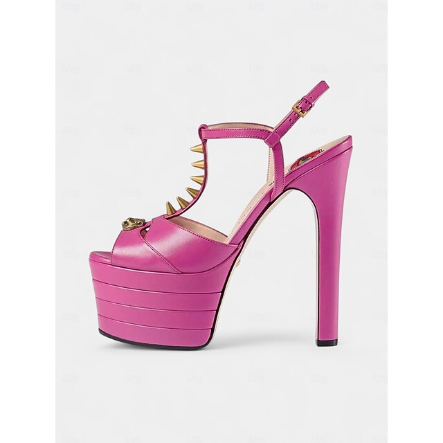 Metallic Gold Platform Women's - Edgy Silver Heels and High