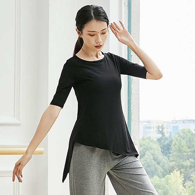 Activewear Top Solid Women's Training Performance Half