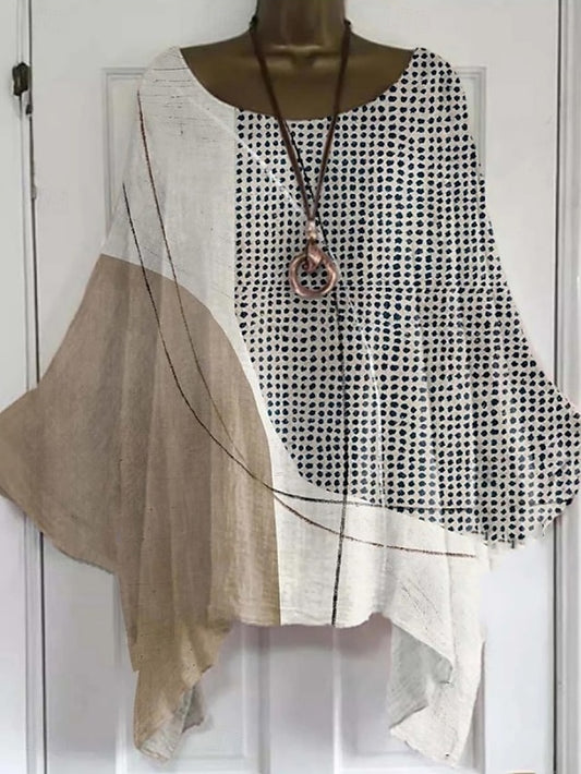 Women's Boho Shirt Floral Graphic Elegant Bohemia Active