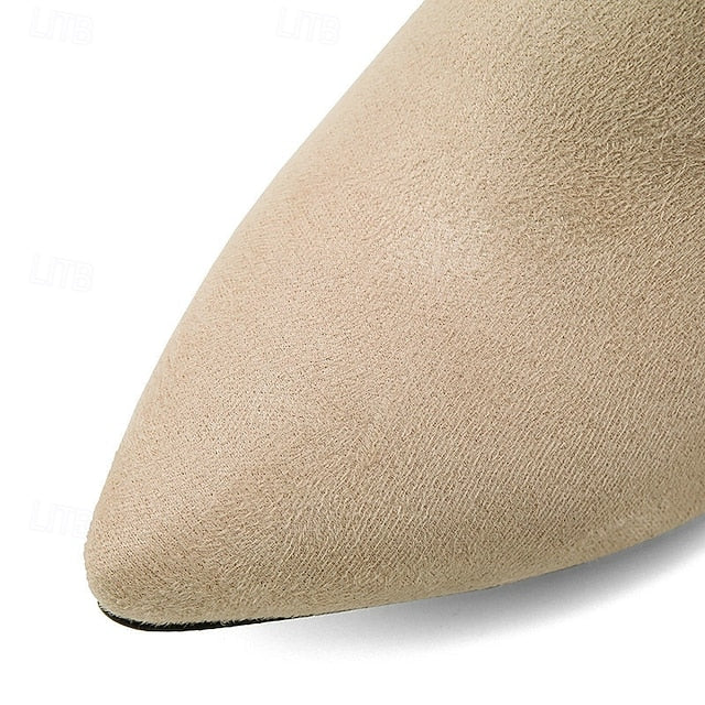 with Ankle Women's Bow Boots Charm and Suede Pearl Pink