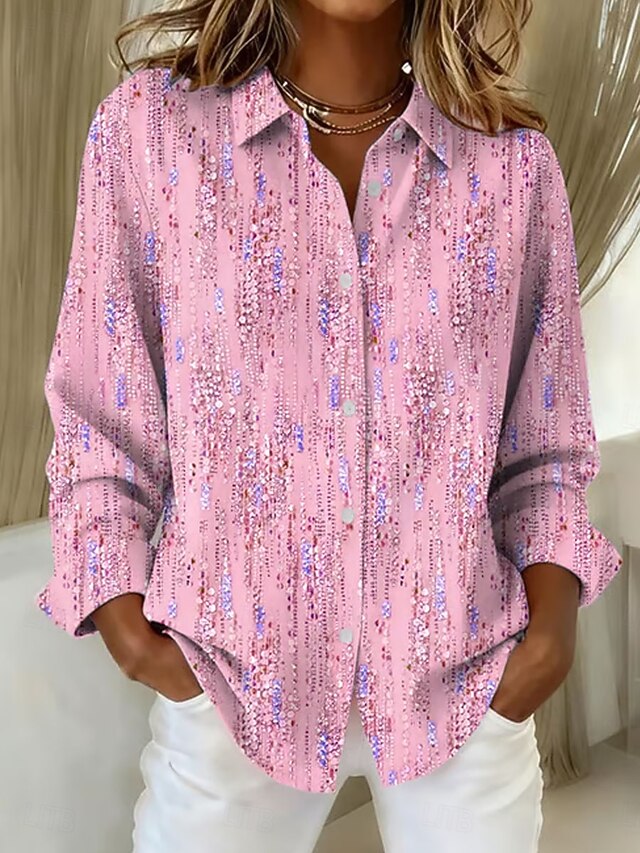 Women's Work Shirt Graphic Polka Dot Elegant Stylish Modern