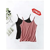 Women's Camisole Tank Top Backless Solid Color Daily Basic