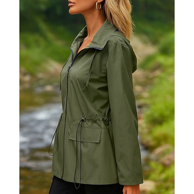 Women's Hiking Jacket Rain Coat Outdoor Waterproof