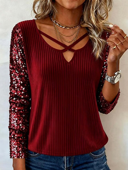 Valentine's Day Women's T-Shirt  Solid Color Stylish