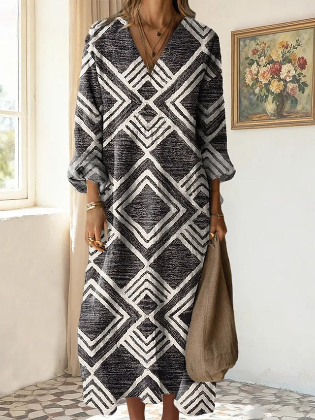 Women's Midi Dress Shift Dress Vacation Casual Going out